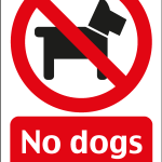 NO DOGS ALLOWED SIGN Logo Vector