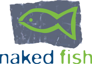 Naked Fish Logo Vector