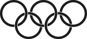 Olympic Games rings   clean Logo Vector