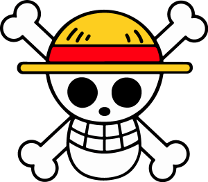 One Piece Luffy Logo Vector