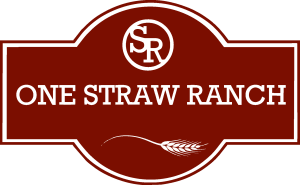 One Straw Ranch Logo Vector