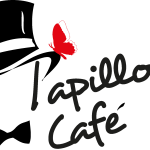 Papillon Cafe Logo Vector