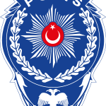 Polis Yildizi Beyaz Defneli Logo Vector