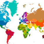 Political World Map Logo Vector