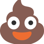 Poop Emoji Logo Vector