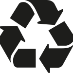 RECYCLE SYMBOL LABEL Logo Vector