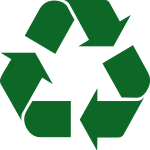 Recyclable 100% Logo Vector