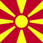 Republic Of Macedonia Flag Logo Vector