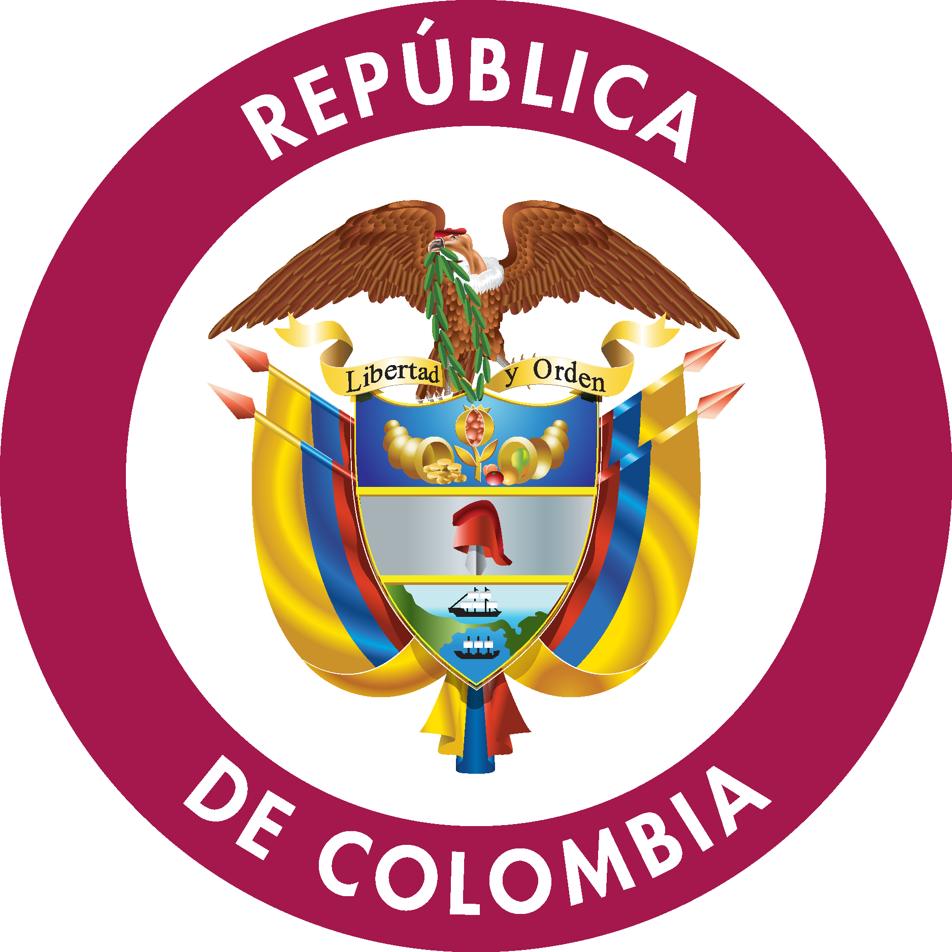 Republica De Colombia Logo Vector