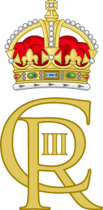 Royal Monogram Of King Charles Iii Logo Vector
