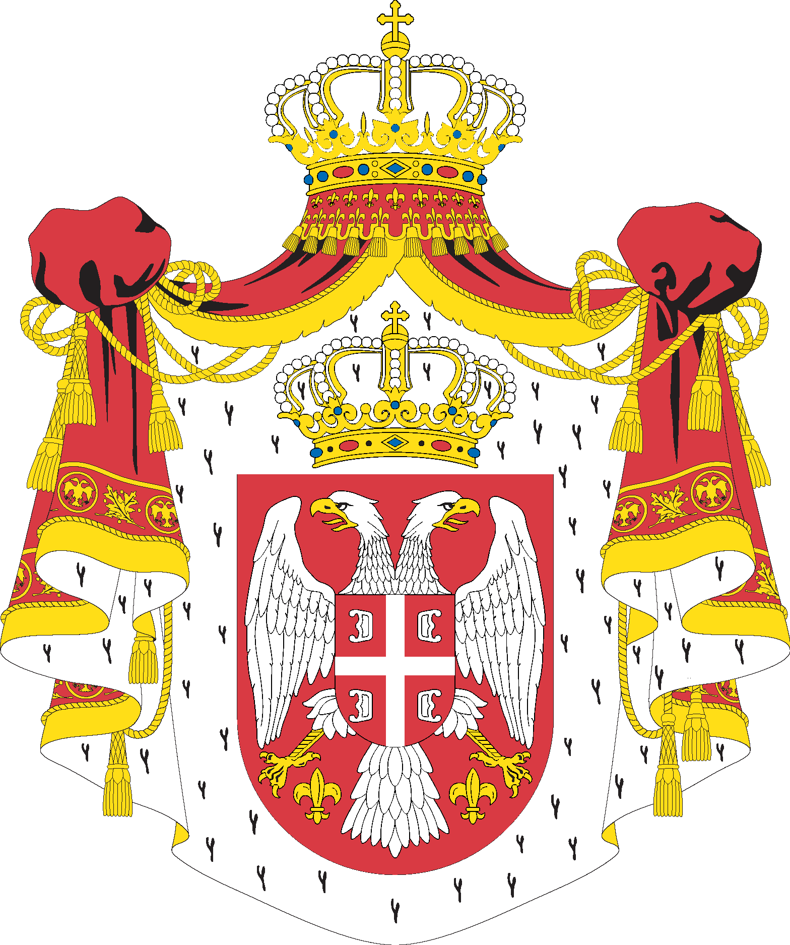Serbian Crest Logo Vector