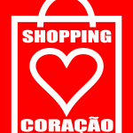 Shopping Coracao Logo Vector