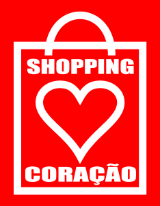 Shopping Coracao Logo Vector