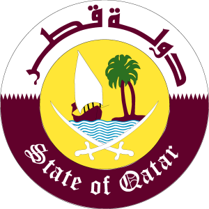 State Of Qatar. Logo Vector