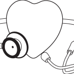 Stethoscope With Heart Logo Vector