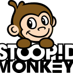 Stoopid Monkey Logo Vector