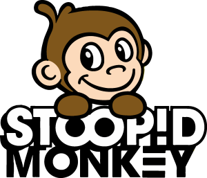 Stoopid Monkey Logo Vector