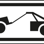 TOW AWAY ZONE SIGN Logo Vector