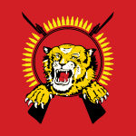 Tamil Tigers Flag Logo Vector