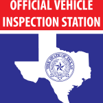 Texas Official Vehicle Inspection Station Logo Vector