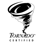 Tornado Certified Logo Vector