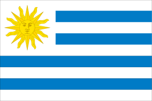 Uruguay Flag Logo Vector