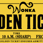 Willy Wonka Golden Ticket Logo Vector