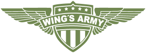 Wings Army Logo Vector