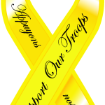 Yellow Ribbon Logo Vector