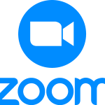 Zoom fondo blanco vertical Logo Vector