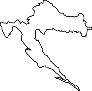 croatia map Logo Vector