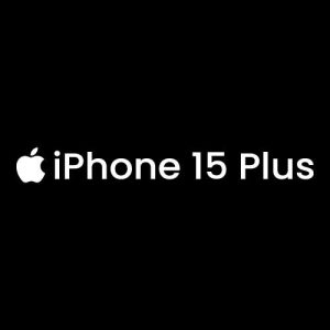 iPhone 15 Plus White Logo Vector