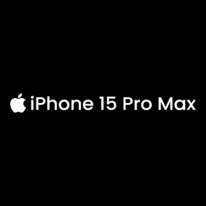 iPhone 15 Pro Max White Logo Vector