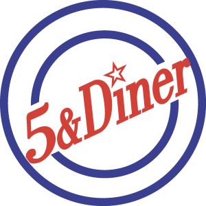 5 & Diner Logo Vector