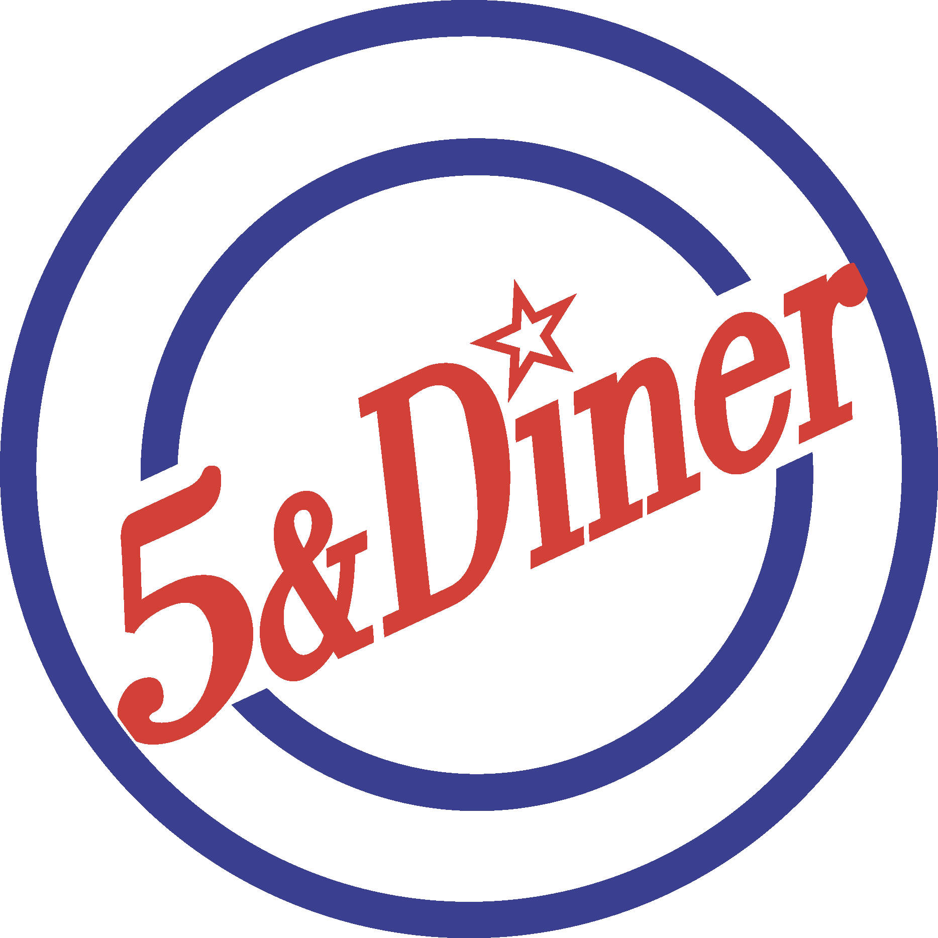 5 & Diner Logo Vector - (.Ai .PNG .SVG .EPS Free Download)