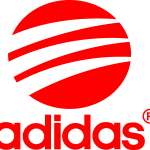 Adidas Style red Logo Vector