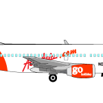 Air Asia Plane Logo Vector