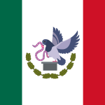 Bandera conmemorativa de narco México Logo Vector