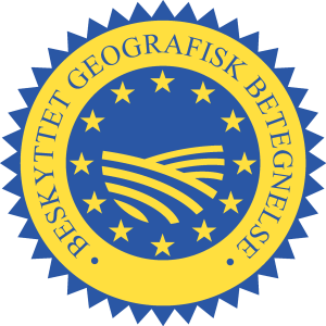 Beskyttet Geografisk Betegnelse (BGB) Logo Vector