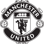 Black And White Manchester United Logo Vector