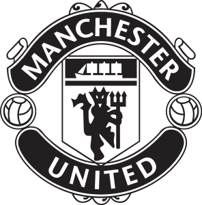 Black And White Manchester United Logo Vector