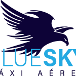 BlueSky Taxi Aereo Logo Vector