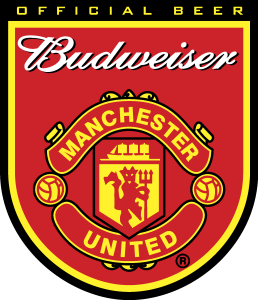 Budweiser Manchester United Tag Logo Vector