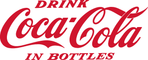 Drink Coca Cola in Bottles Logo Vector