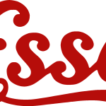 Esso red Logo Vector