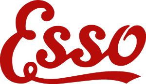 Esso red Logo Vector