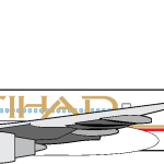 Etihad Airways Plane Logo Vector