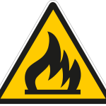 FIRE DANGER SYMBOL Logo Vector