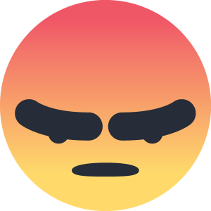 Facebook Angry Emoji Emoticon Logo Vector