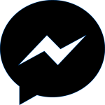 Facebook Messenger Lite black Logo Vector